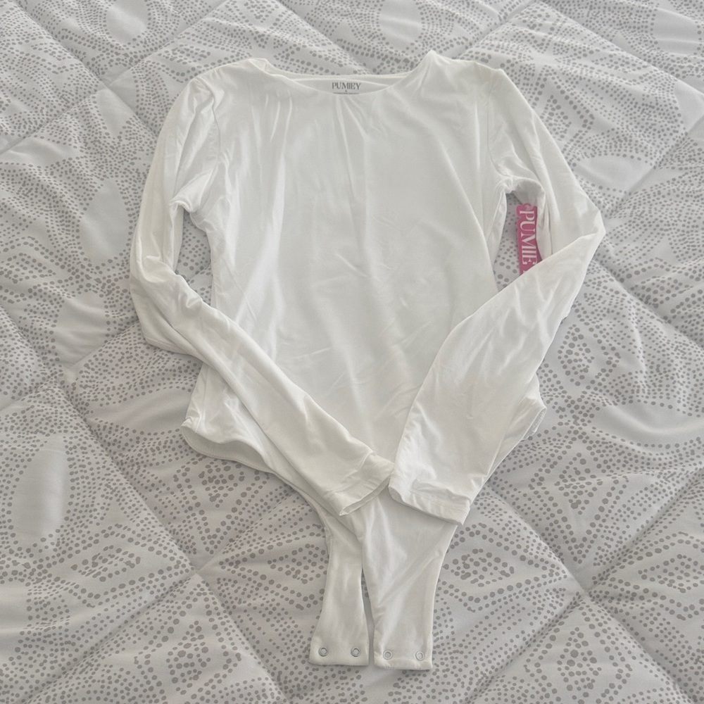 Fashion Nova Classic White Bodysuit
